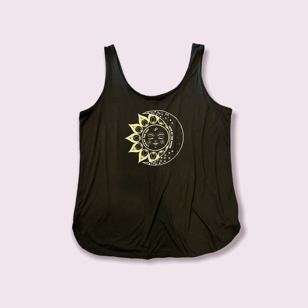 Live by the sun, love by the moon tank top